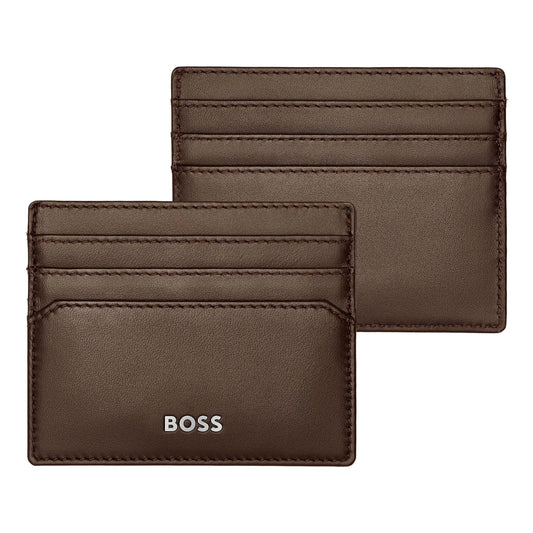 HUGO BOSS HLC403Y Καρτοθήκη Classic Smooth Brown Card Holder