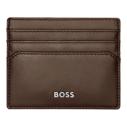 HUGO BOSS HLC403Y Καρτοθήκη Classic Smooth Brown Card Holder