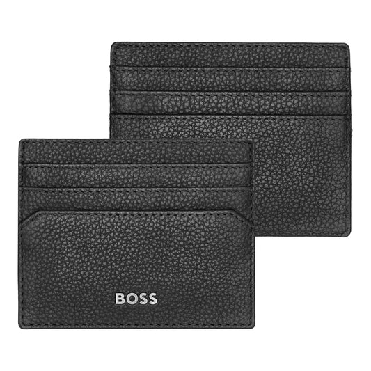 HUGO BOSS HLC416A Καρτοθήκη Grained Black Card Holder