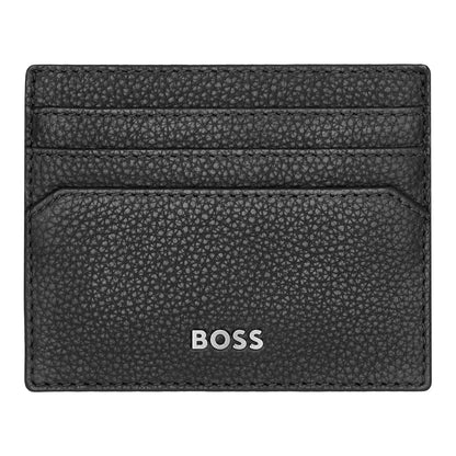 HUGO BOSS HLC416A Καρτοθήκη Grained Black Card Holder