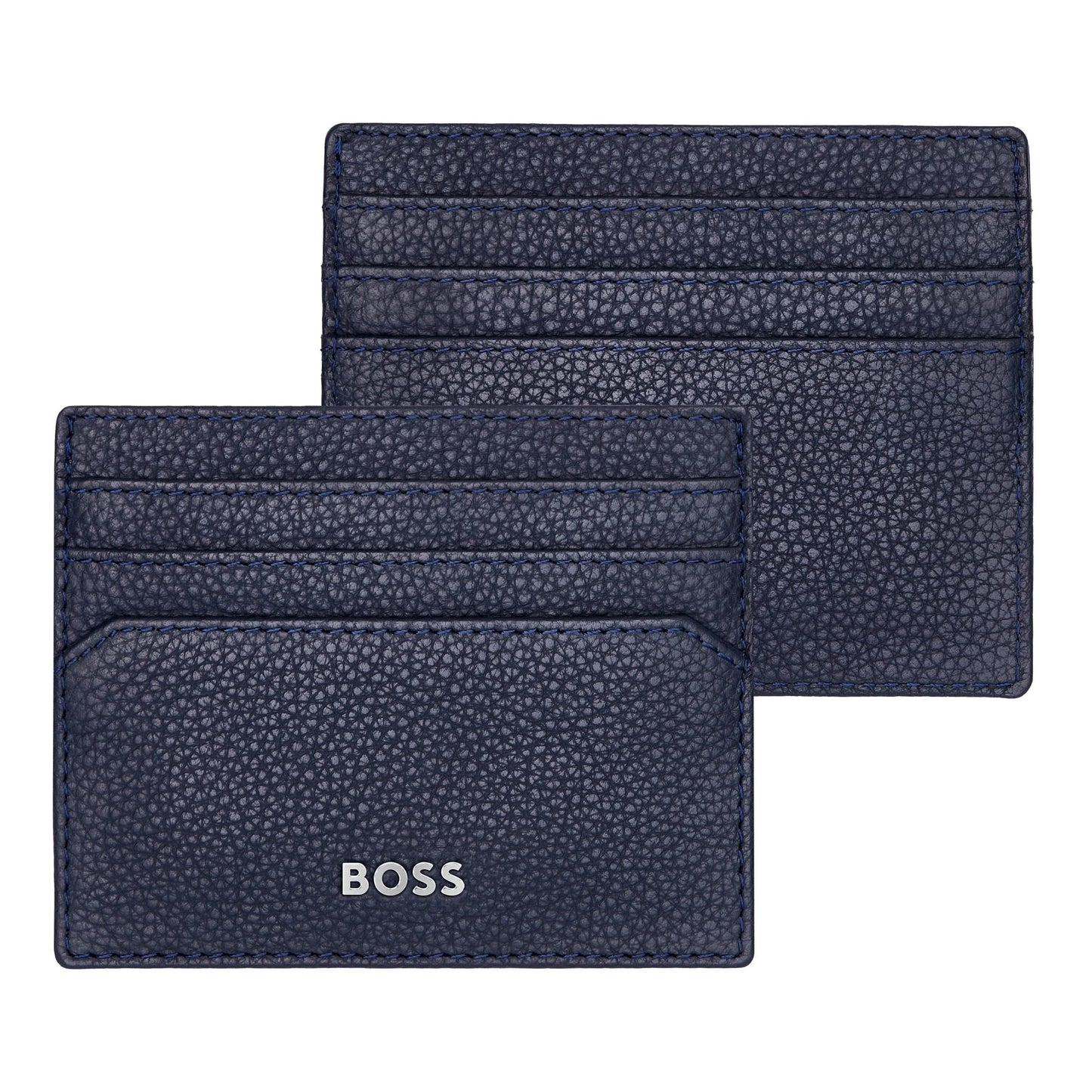 HUGO BOSS HPCK416N Classic Grained Navy Key Ring & Card Holder Gift Set