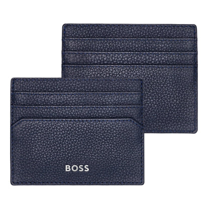 HUGO BOSS HPCK416N Classic Grained Navy Key Ring & Card Holder Gift Set