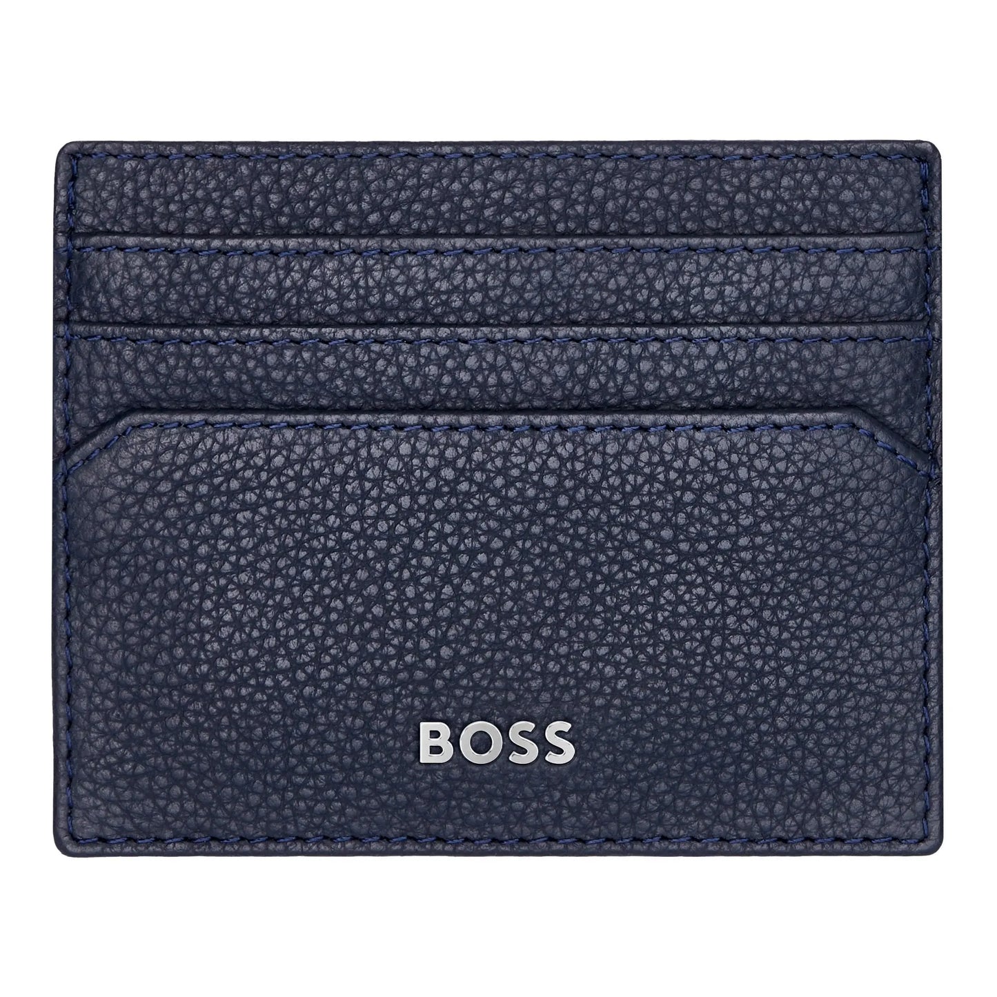 HUGO BOSS HLC416N Καρτοθήκη Grained Blue Card Holder