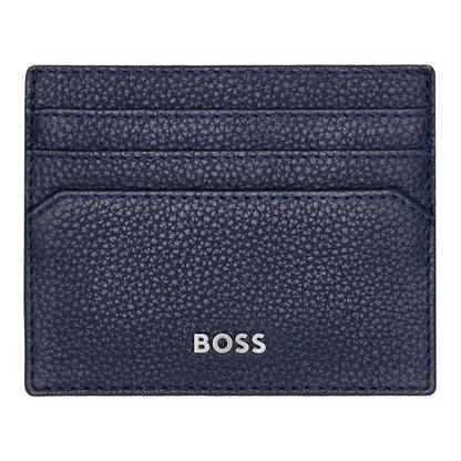 HUGO BOSS HLC416N Καρτοθήκη Grained Blue Card Holder