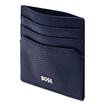 HUGO BOSS HLC416N Καρτοθήκη Grained Blue Card Holder
