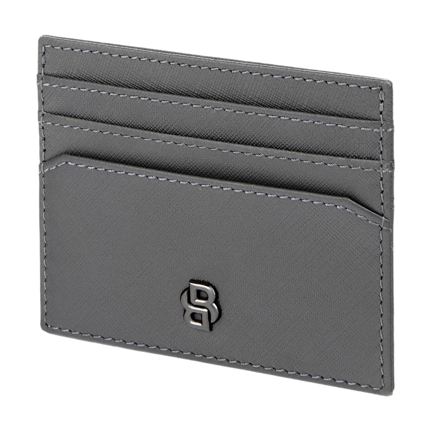 HUGO BOSS HLC526H Καρτοθήκη Double B Saffiano Grey Card Holder