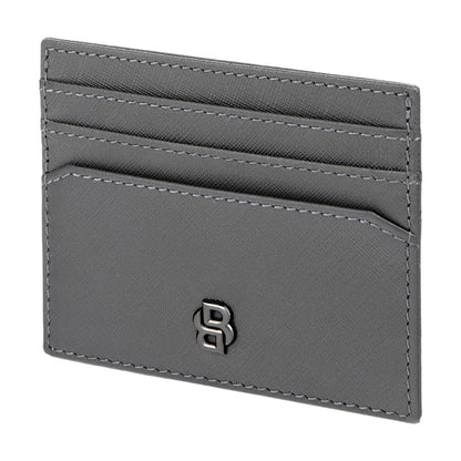 HUGO BOSS HLC526H Καρτοθήκη Double B Saffiano Grey Card Holder