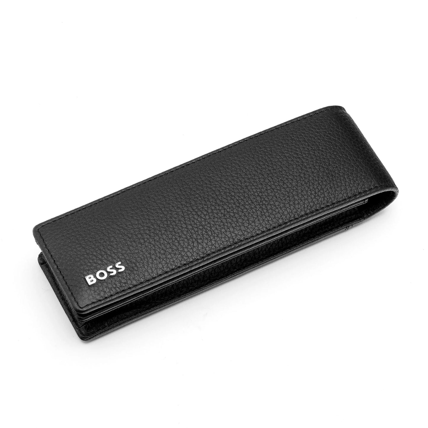 HUGO BOSS HLD417A Διπλή Θήκη για Στυλό Classic Grained Black Double Pouch