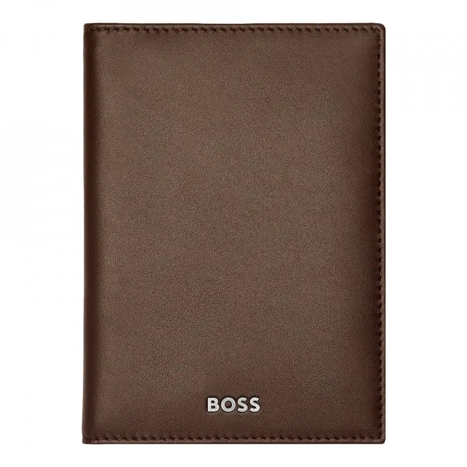 HUGO BOSS HLE403Y Καρτοθήκη Smooth Brown Card Holder