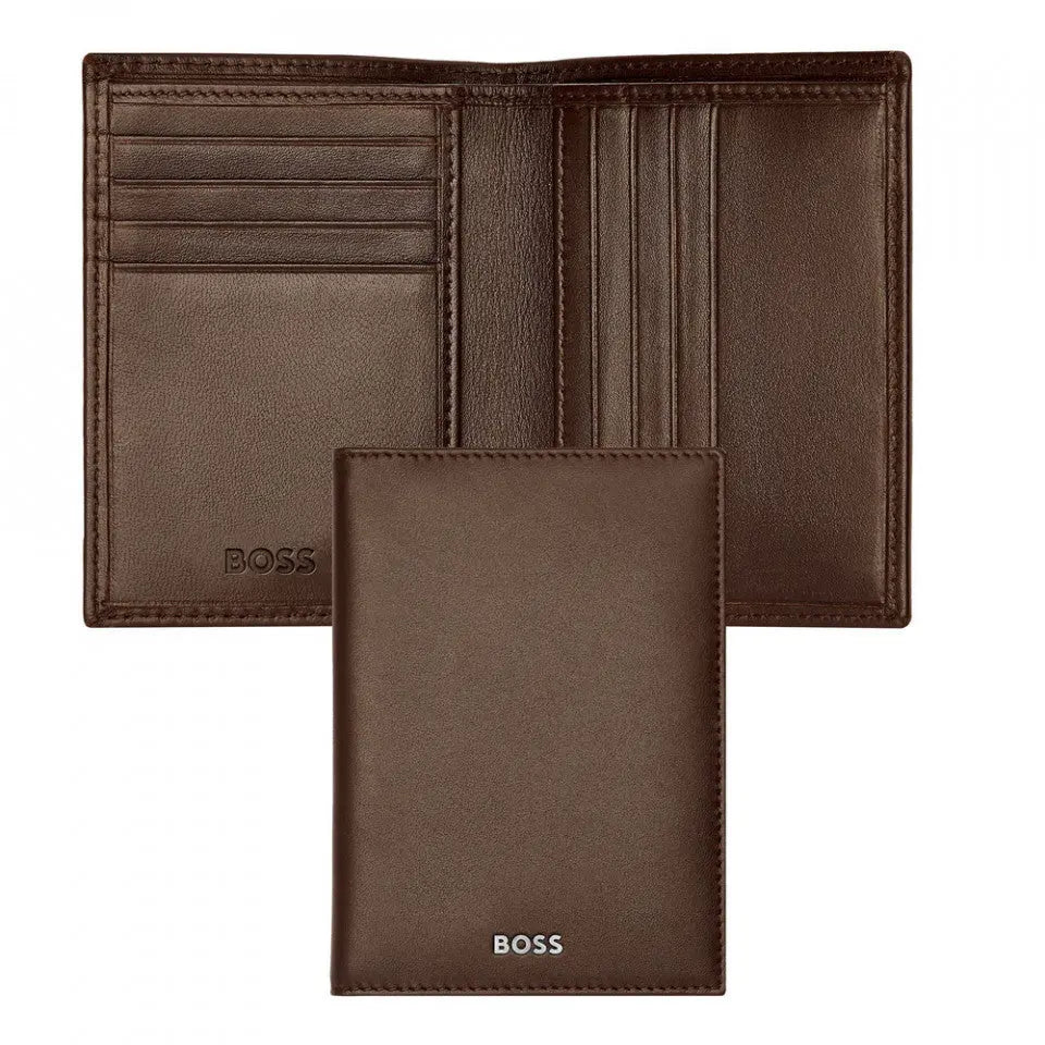 HUGO BOSS HLE403Y Καρτοθήκη Smooth Brown Card Holder