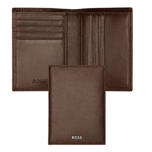 HUGO BOSS HLE403Y Καρτοθήκη Smooth Brown Card Holder