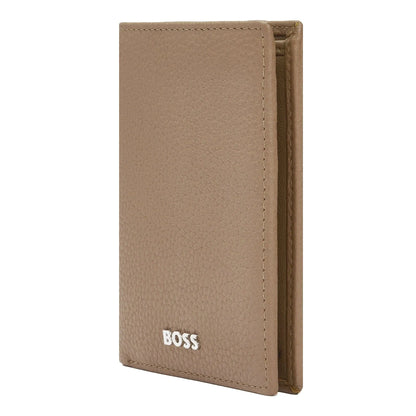 HUGO BOSS HLF416X Καρτοθήκη Trifold Classic Grained Camel Card Holder