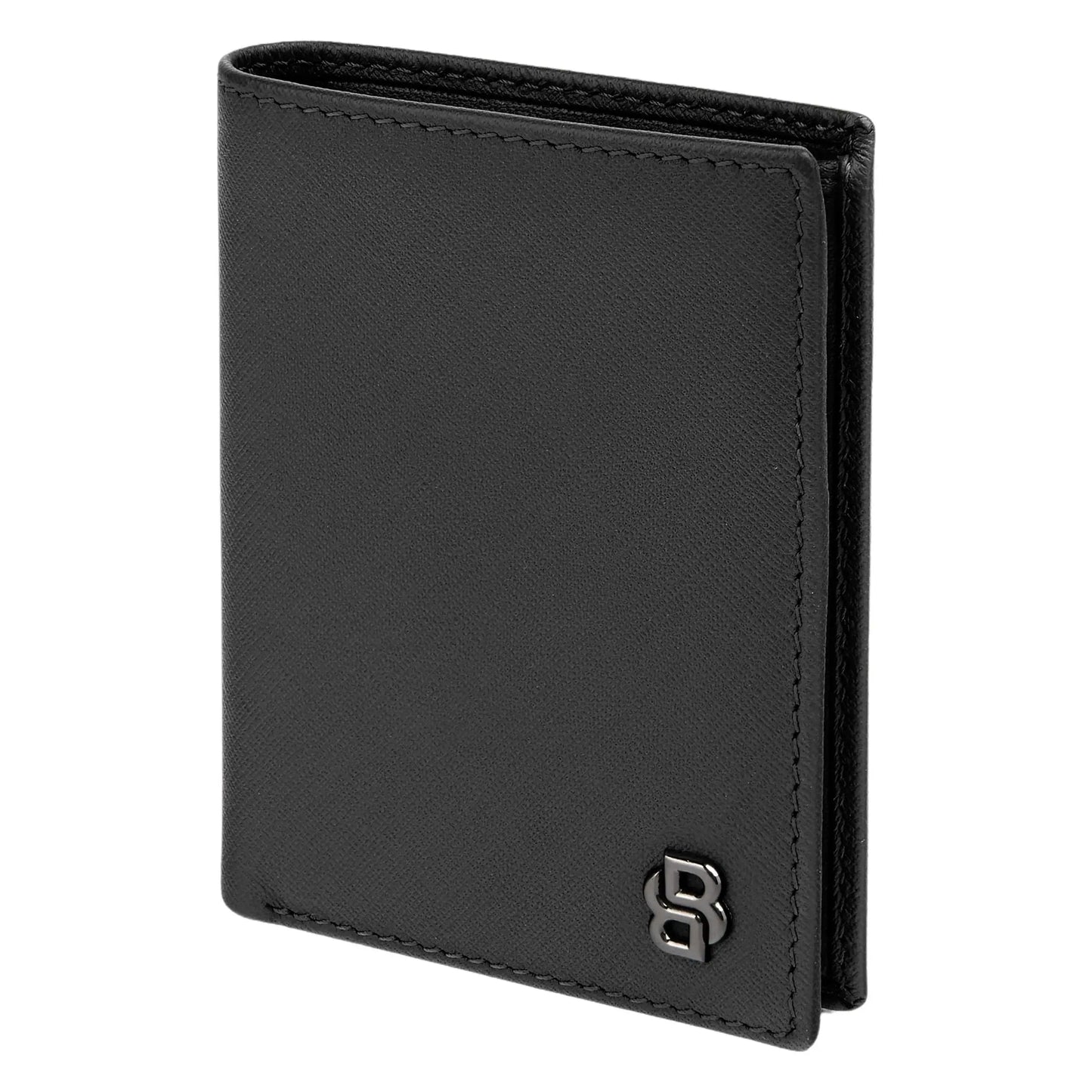 HUGO BOSS HLE526A Καρτοθήκη Double B Saffiano Black Card Holder