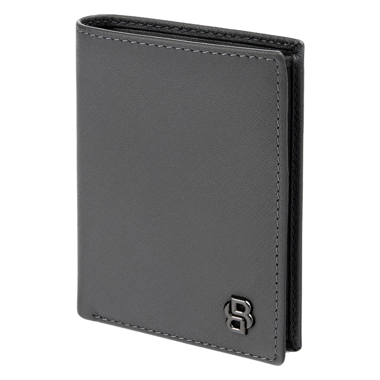 HUGO BOSS HLE526H Καρτοθήκη Double B Saffiano Grey Card Holder