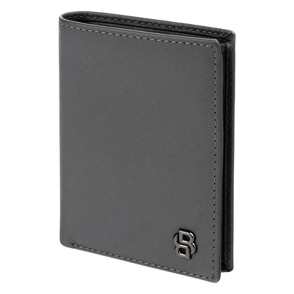 HUGO BOSS HLE526H Καρτοθήκη Double B Saffiano Grey Card Holder