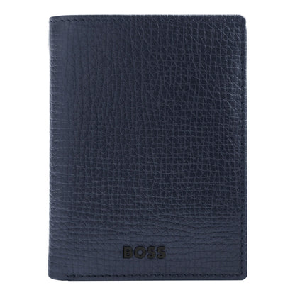 HUGO BOSS HLE632N Καρτοθήκη Grid Blue Folding Card Holder