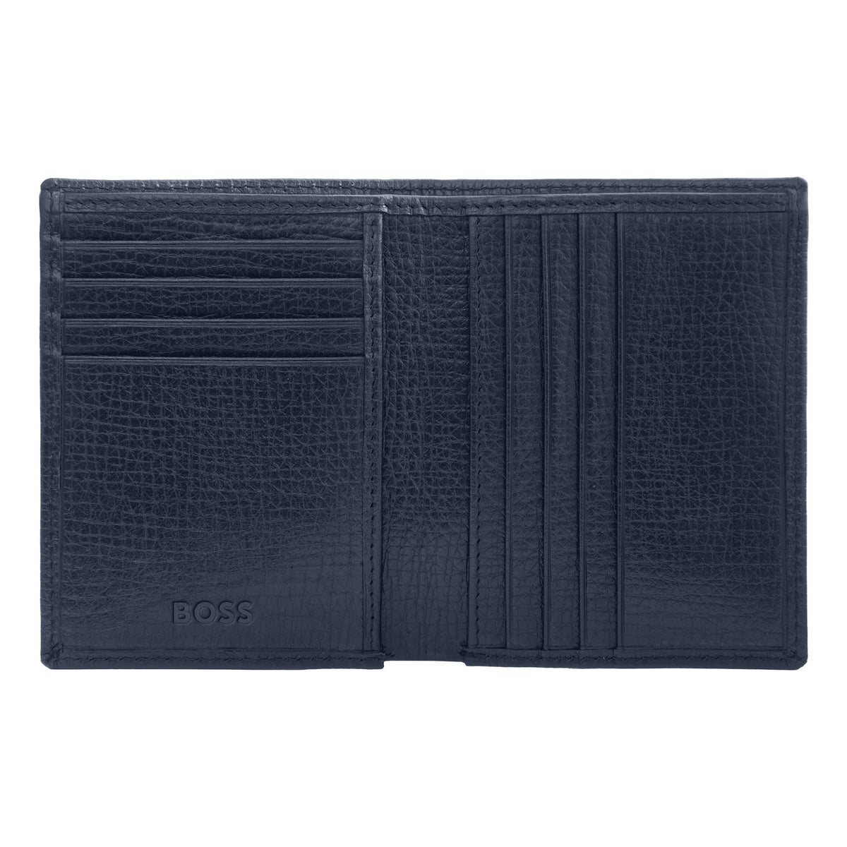 HUGO BOSS HLE632N Καρτοθήκη Grid Blue Folding Card Holder