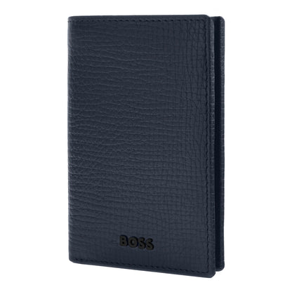 HUGO BOSS HLE632N Καρτοθήκη Grid Blue Folding Card Holder