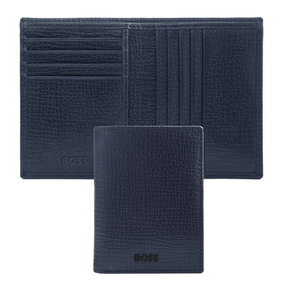 HUGO BOSS HLE632N Καρτοθήκη Grid Blue Folding Card Holder