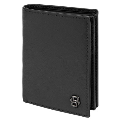 HUGO BOSS HLF526A Καρτοθήκη Double B Saffiano Black Card Holder