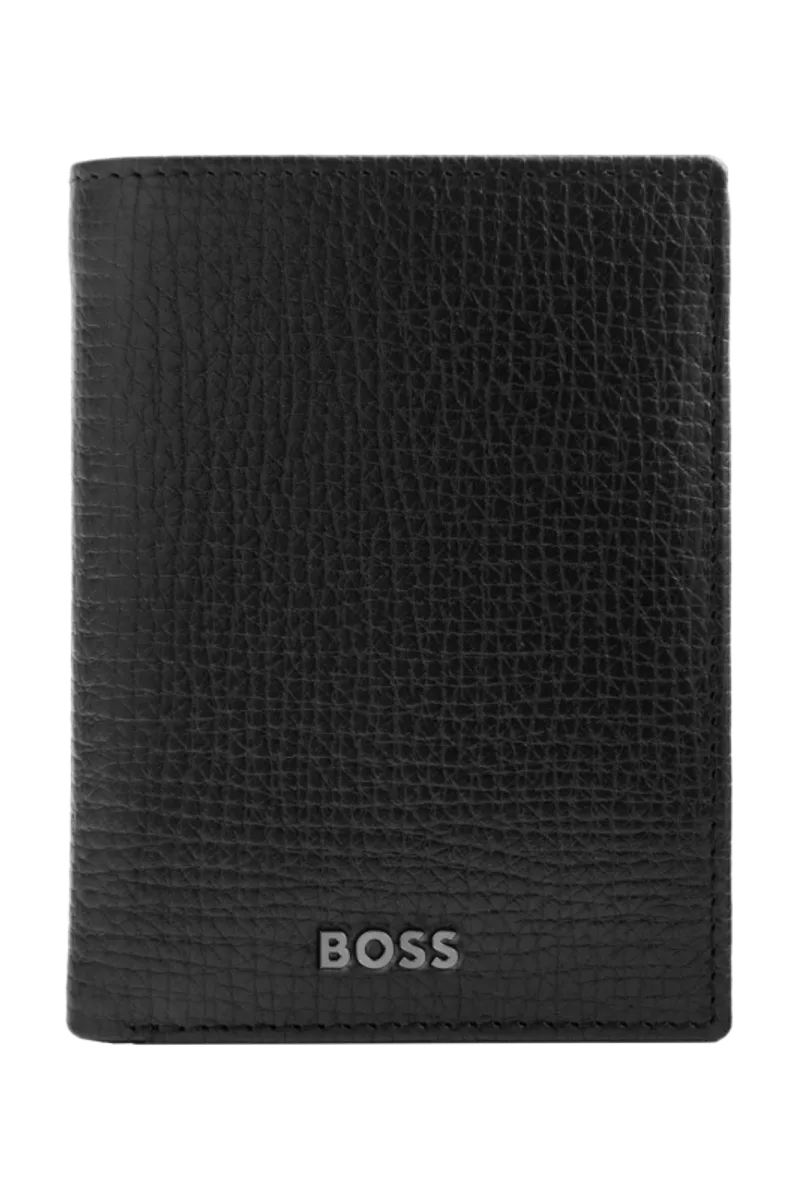 HUGO BOSS HLF632A Καρτοθήκη Grid Black Flap Card Holder