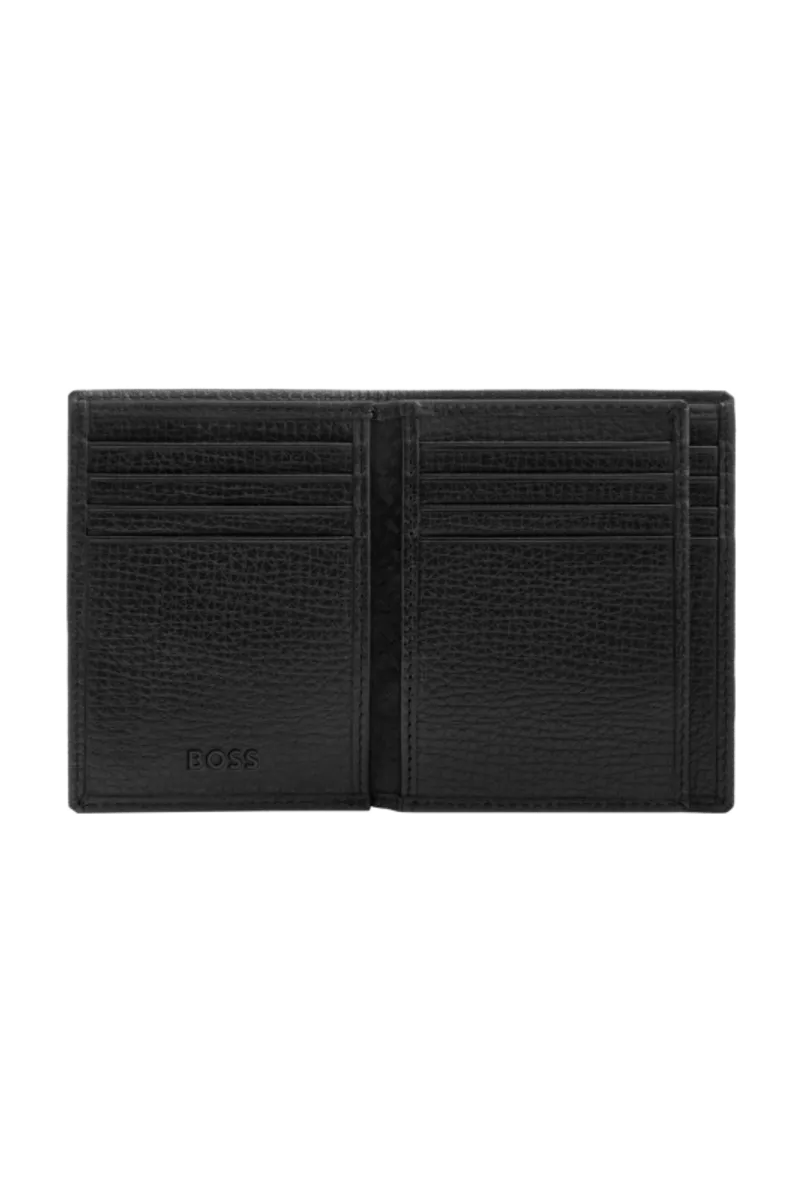 HUGO BOSS HLF632A Καρτοθήκη Grid Black Flap Card Holder