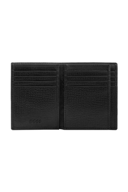 HUGO BOSS HLF632A Καρτοθήκη Grid Black Flap Card Holder