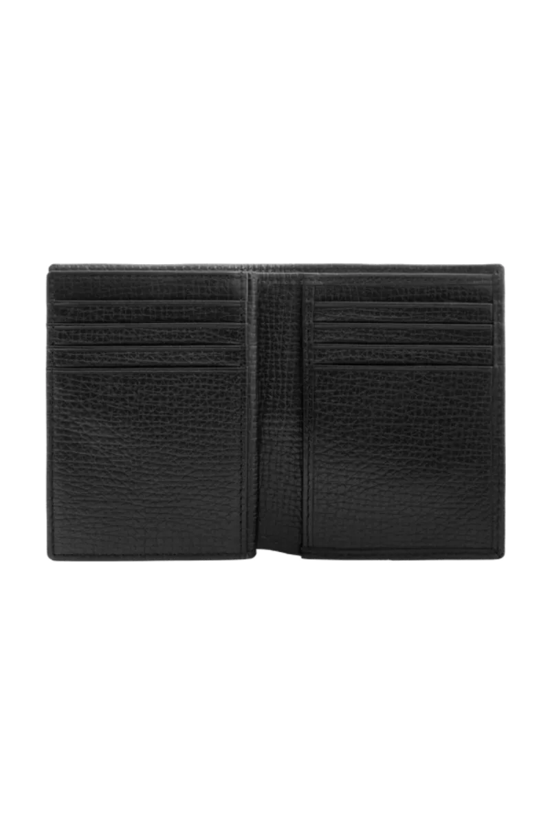 HUGO BOSS HLF632A Καρτοθήκη Grid Black Flap Card Holder
