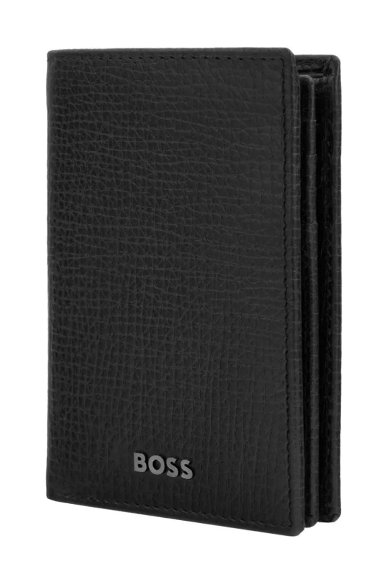HUGO BOSS HLF632A Καρτοθήκη Grid Black Flap Card Holder