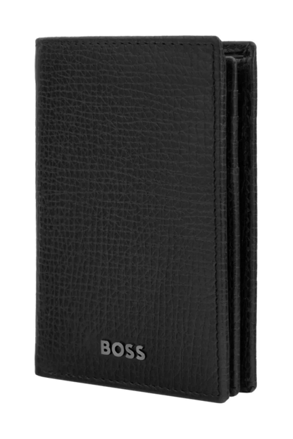 HUGO BOSS HLF632A Καρτοθήκη Grid Black Flap Card Holder