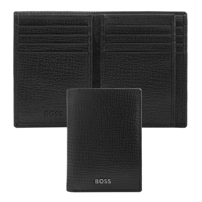 HUGO BOSS HLF632A Καρτοθήκη Grid Black Flap Card Holder