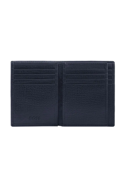 HUGO BOSS HLF632N Καρτοθήκη Grid Navy Flap Card Holder