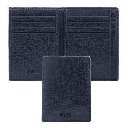 HUGO BOSS HLF632N Καρτοθήκη Grid Navy Flap Card Holder