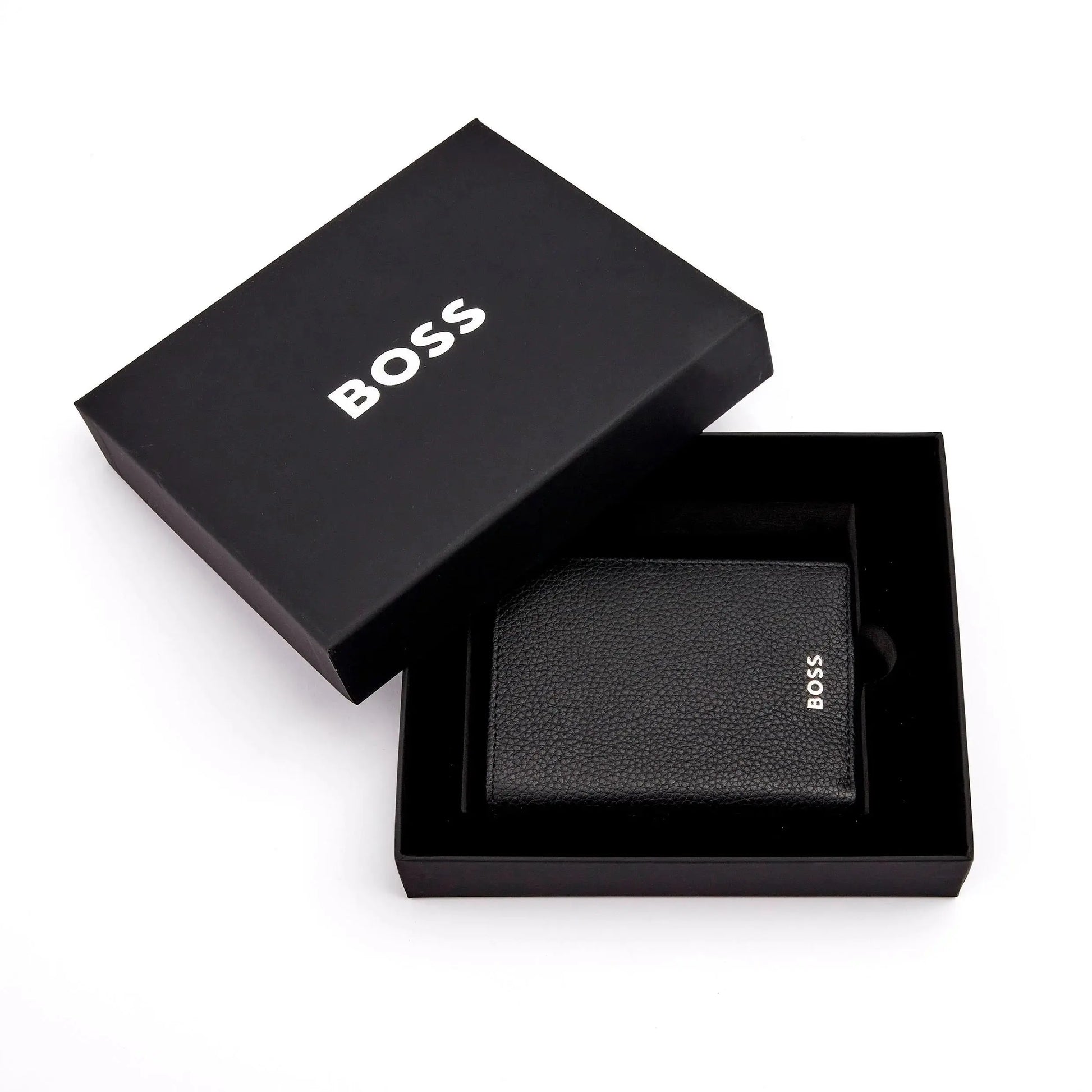 HUGO BOSS HLG416A Καρτοθήκη Classic Grained Black Card Holder Hugo Boss