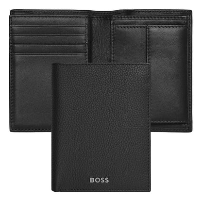 HUGO BOSS HLG416A Καρτοθήκη Classic Grained Black Card Holder Hugo Boss