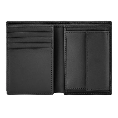 HUGO BOSS HLG526A Καρτοθήκη Double B Saffiano Black Card Holder
