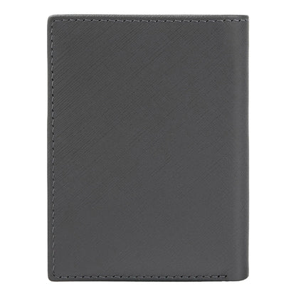 HUGO BOSS HLG526H Καρτοθήκη Double B Saffiano Grey Card Holder