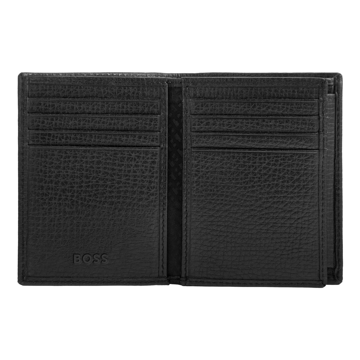 HUGO BOSS HLG632A Καρτοθήκη Grid Black Flap Card Holder