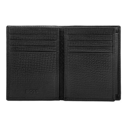 HUGO BOSS HLG632A Καρτοθήκη Grid Black Flap Card Holder
