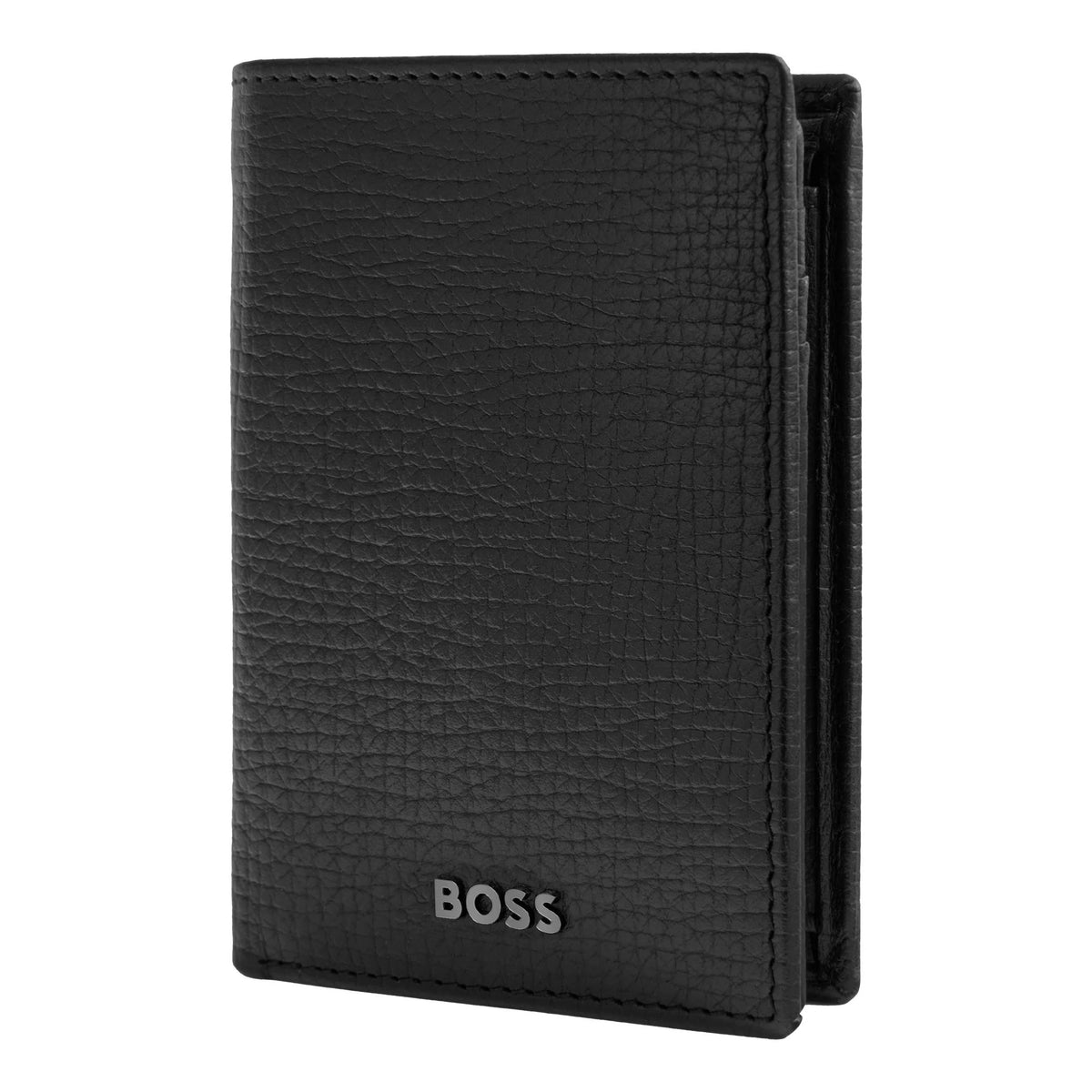 HUGO BOSS HLG632A Καρτοθήκη Grid Black Flap Card Holder