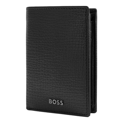 HUGO BOSS HLG632A Καρτοθήκη Grid Black Flap Card Holder