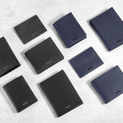 HUGO BOSS HLG632A Καρτοθήκη Grid Black Flap Card Holder