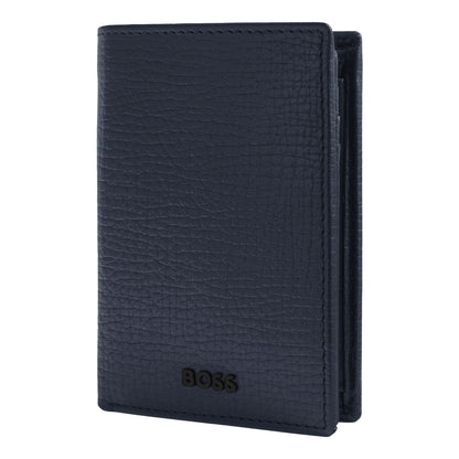 HUGO BOSS HLG632N Καρτοθήκη Grid Blue Flap Card Holder