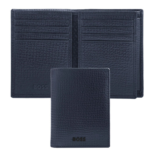 HUGO BOSS HLG632N Καρτοθήκη Grid Blue Flap Card Holder