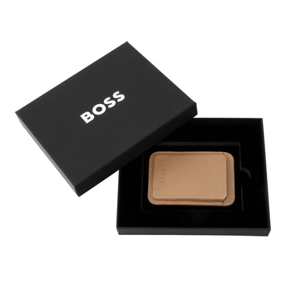 HUGO BOSS HLJ416X Μαγνητική Καρτοθήκη Classic Grained Camel Card Holder