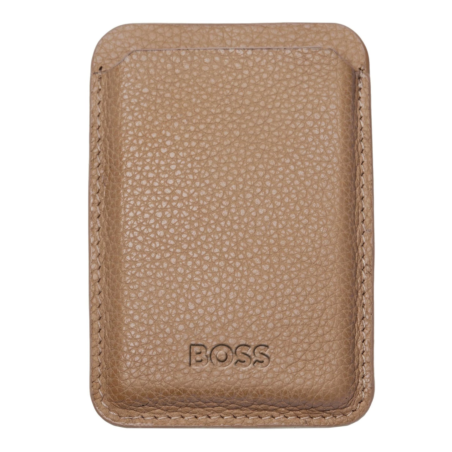 HUGO BOSS HLJ416X Μαγνητική Καρτοθήκη Classic Grained Camel Card Holder