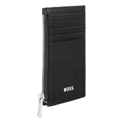 HUGO BOSS HLK503A Καρτοθήκη Zip Classic Smooth Black Card Holder