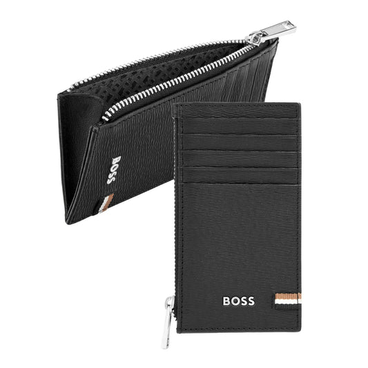 HUGO BOSS HLK521A Καρτοθήκη Zip Iconic Black Card Holder