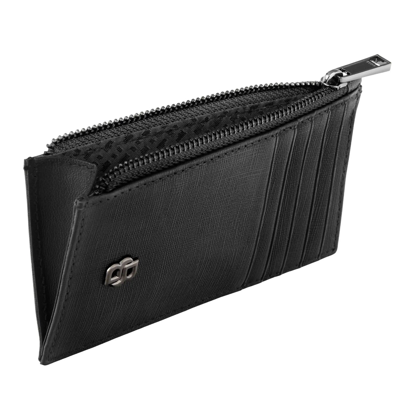 HUGO BOSS HLK526A Καρτοθήκη Zip Double B Saffiano Card Holder