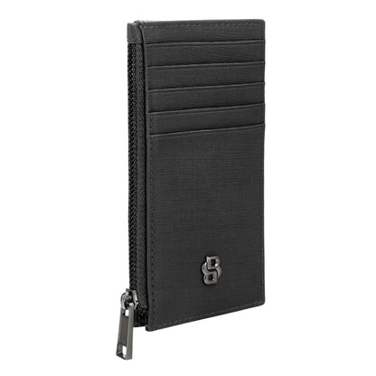 HUGO BOSS HLK526A Καρτοθήκη Zip Double B Saffiano Card Holder